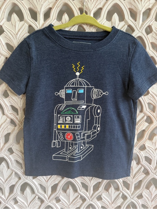 Andy & Evan Other - Andy & Evan Boys Robot Graphic T-Shirt Size 4T Navy